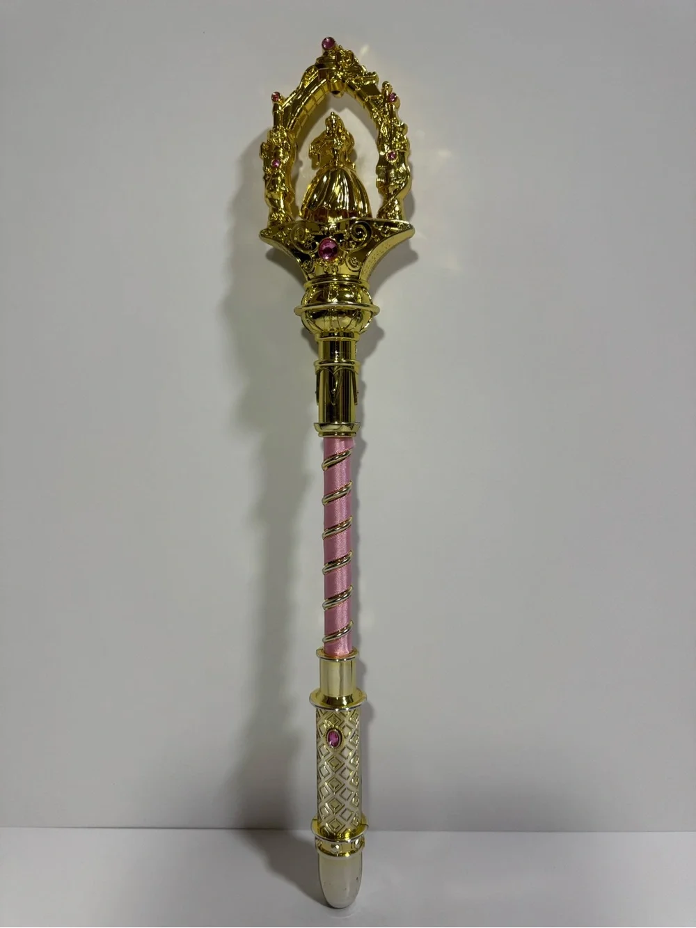 Gold and Pink Disney Aurora Sleeping Beauty Light Up Wand 14.5”